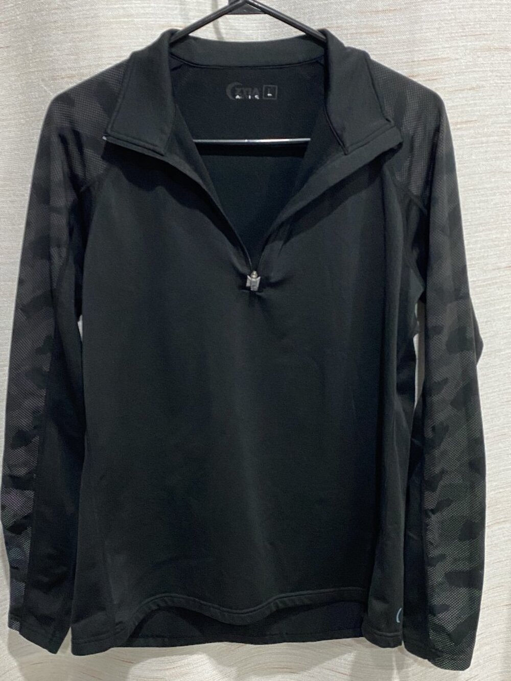 Zyia Active Pullover Sweater Black Purple Large Womens (294)